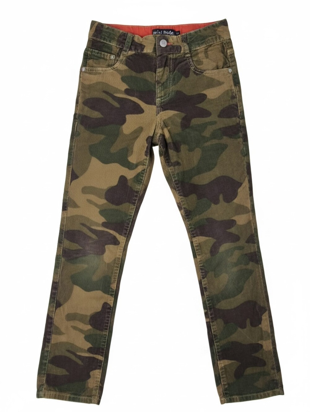 Mini Boden Boys Corduroy Camo Pants Camouflage Print Size 10Y
